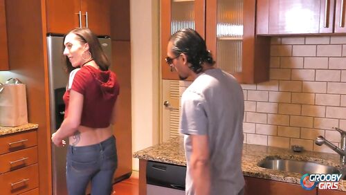TGirl Melanie Brooks gets her ass fucked!