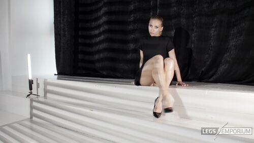 Pamela - Mesmerizing Legs Play in Shadows