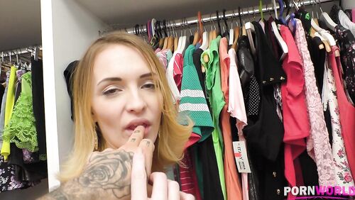 Changing Room Blowjob