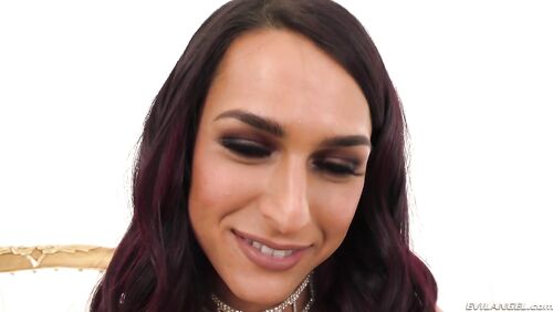 Transsexual Angel - TS Khloe + Stud: BJ, Anal & Cum Facial