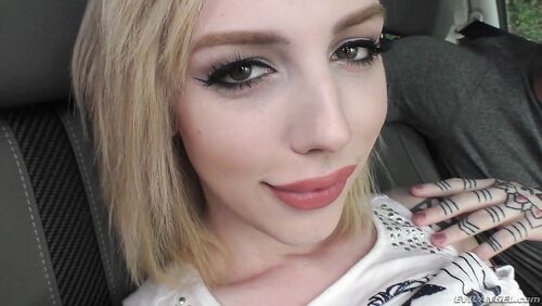 Transsexual Angel - Blonde TS Annabelle Crammed N' Creamed