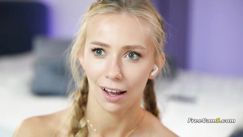 Blonde Babe Roughly Dildo Fucking Her Wet Pussy