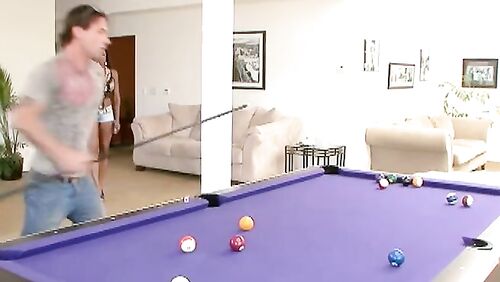 Diamond Jackson fucking in the living room with her tits