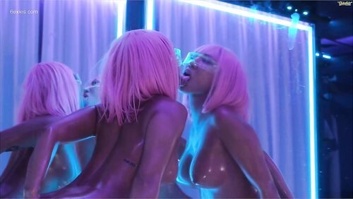 Asian milf neon lights solo cam show