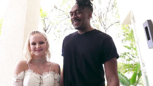 18 Year Old Teen Natalia Queen's First Interracial