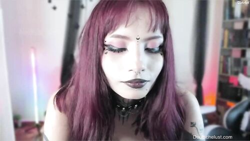 German big tit and big ass goth girl