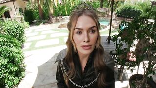 Nicole Aniston with a face morphing software/app to use Cersei Lannister face