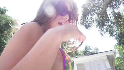 Riley Reid, Sara Luvv Caught In An Oil Slick With James Deen