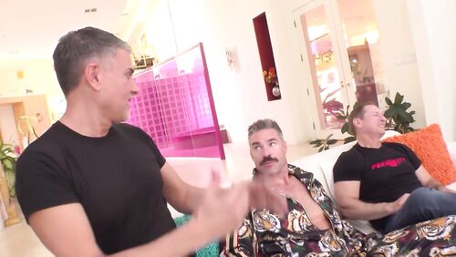 Brunette Keira Croft Gets Her Holes Used By Three Older Men