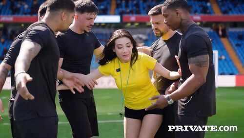 Emily Pink inaugurates the World Cup with a GangBang