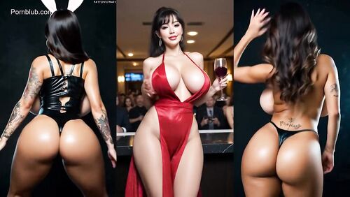 AI Girls big tits shaking compilation
